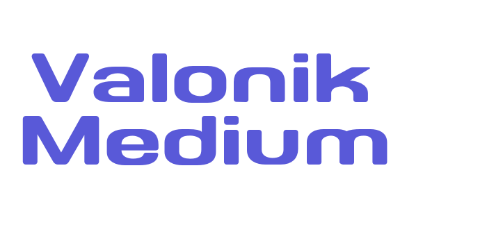 Valonik Medium Font