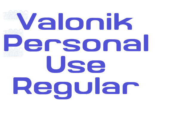 Valonik Personal Use Regular