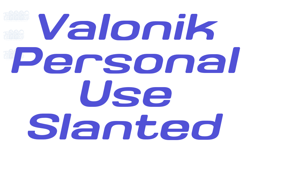 Valonik Personal Use Slanted-font-download