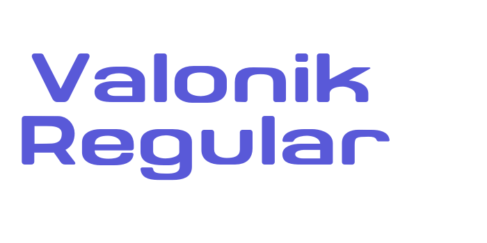 Valonik Regular Font