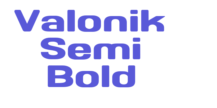 Valonik Semi Bold Font