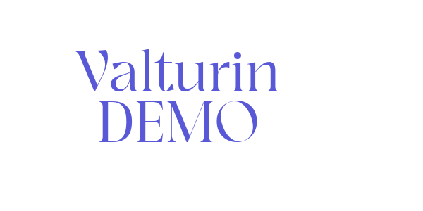 Valturin DEMO font free