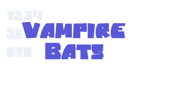 Vampire Bats font free