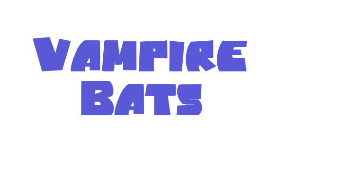 Vampire Bats Font