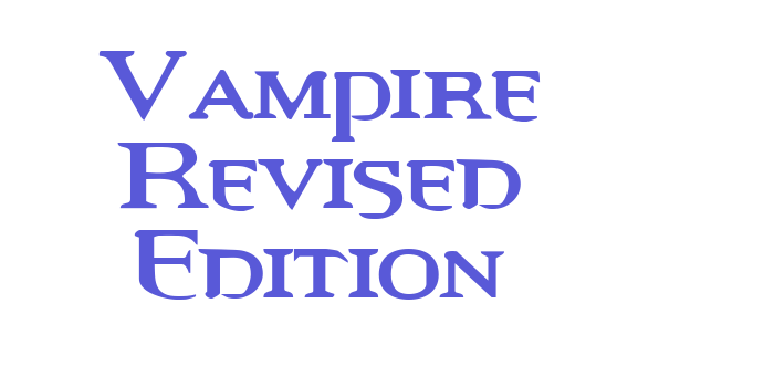 Vampire Revised Edition Font Download