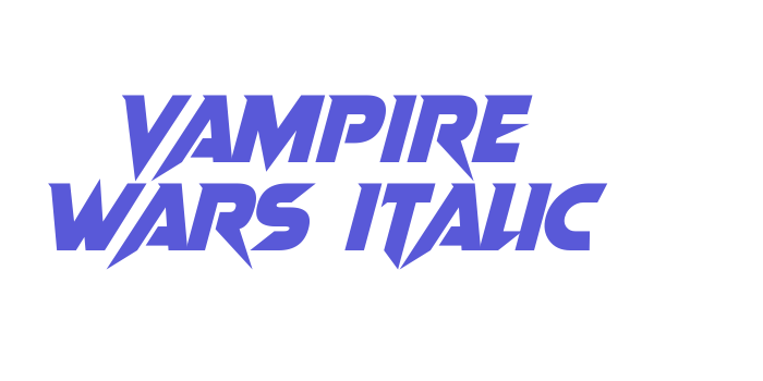 Vampire Wars Italic Font Download