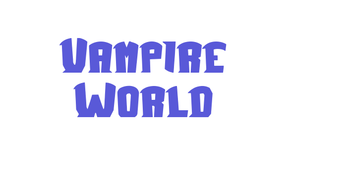 Vampire World Font