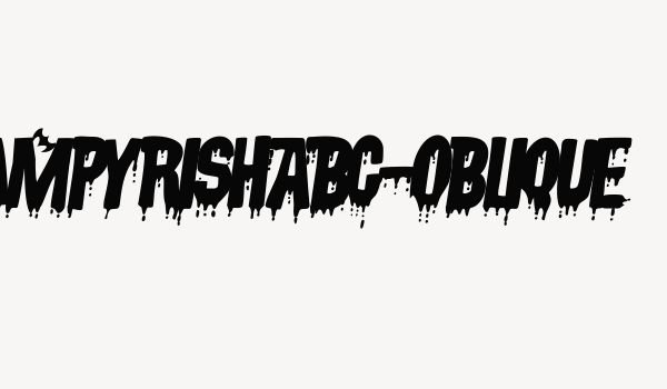 VampyrishABC-Oblique Font