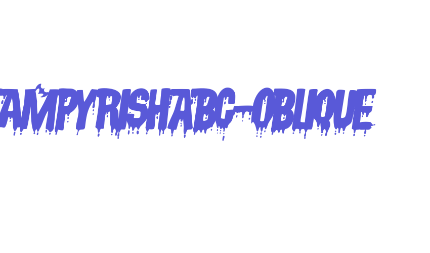 VampyrishABC-Oblique Font Download