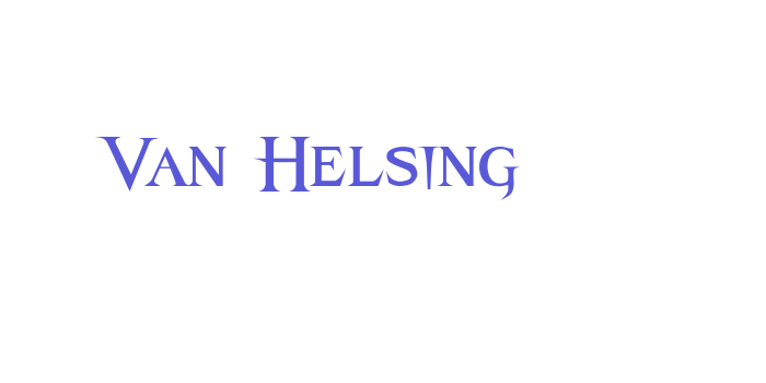 Van Helsing Font Download