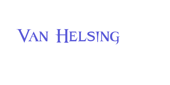 Van Helsing Font