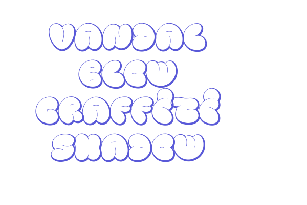 Vandal Blow Graffiti Shadow Font