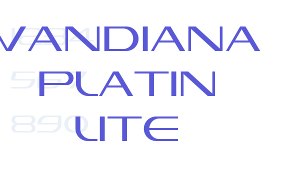 Vandiana Platin Lite font free