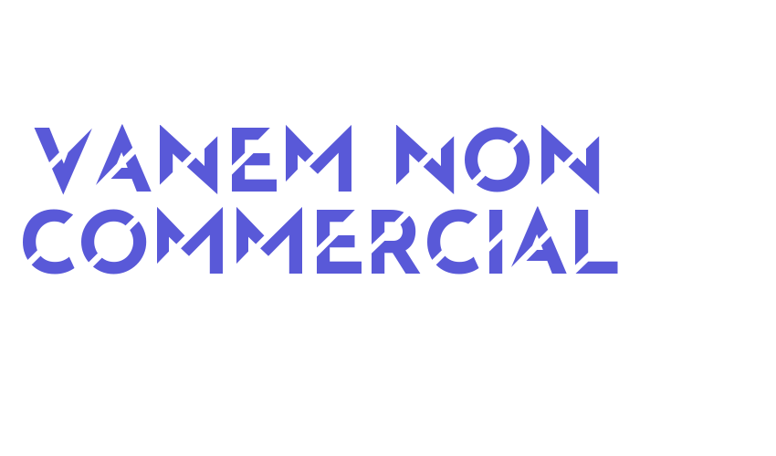 Vanem Non Commercial Font Download