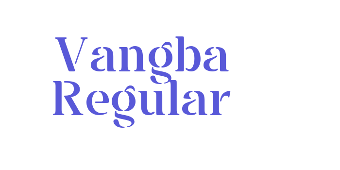 Vangba Regular Font