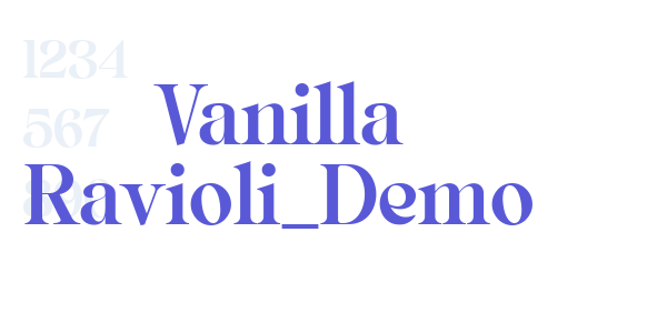 Vanilla Ravioli_Demo font free