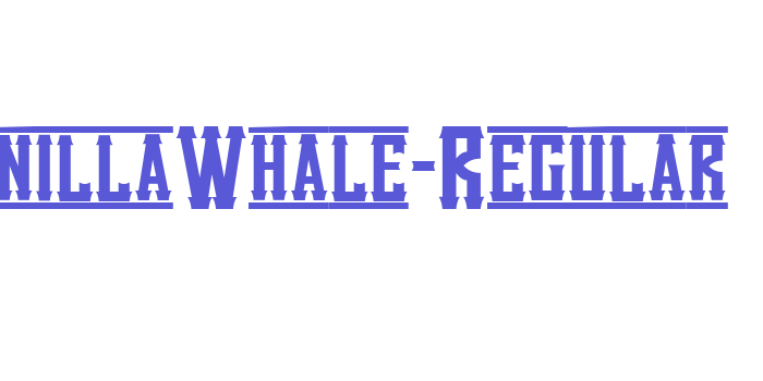 VanillaWhale-Regular Font