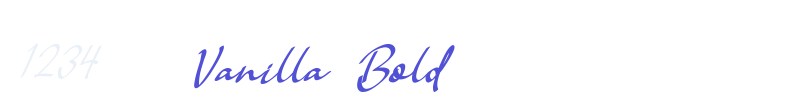 Vanilla Bold-font