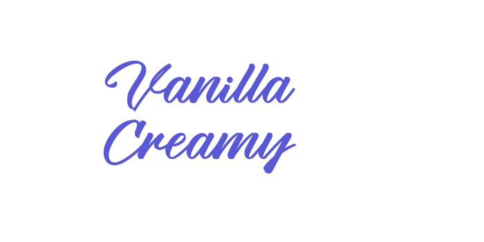 Vanilla Creamy Font Download