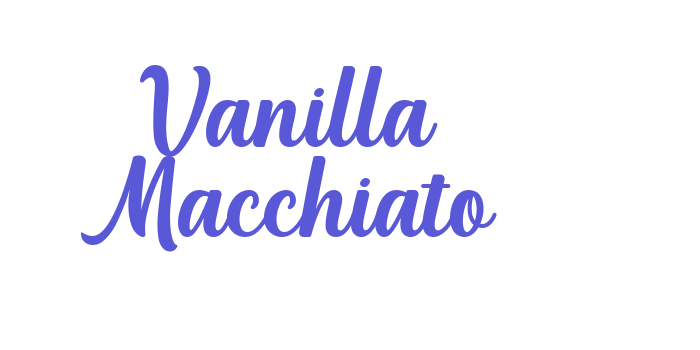 Vanilla Macchiato Font