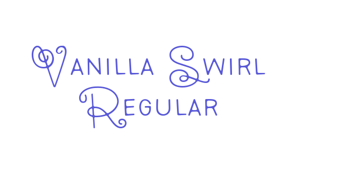 Vanilla Swirl Regular Font Download