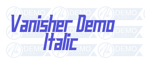 Vanisher Demo Italic-font-download