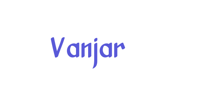 Vanjar Font Download