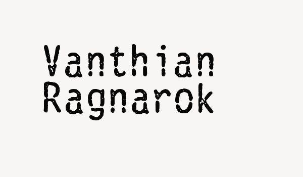 Vanthian Ragnarok Font