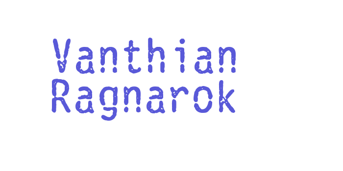 Vanthian Ragnarok Font Download