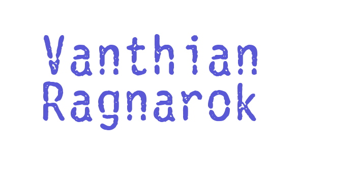 Vanthian Ragnarok Font