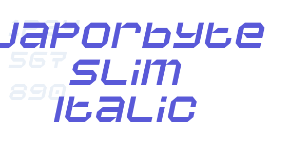 Vaporbyte Slim Italic font free