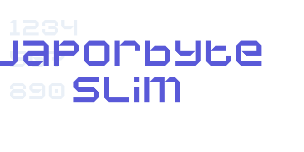 Vaporbyte Slim font free