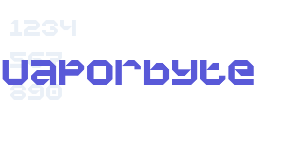 Vaporbyte font free