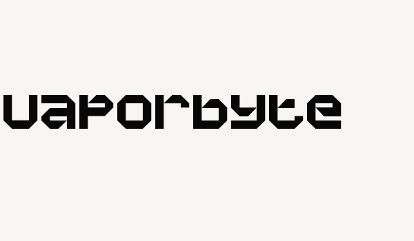 Vaporbyte Font