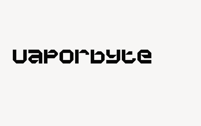 Vaporbyte Font