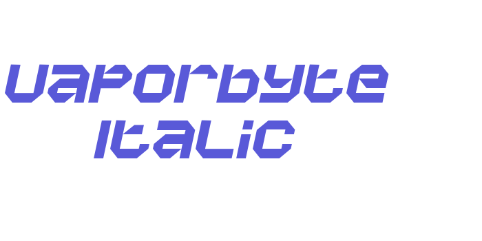 Vaporbyte Italic Font Download