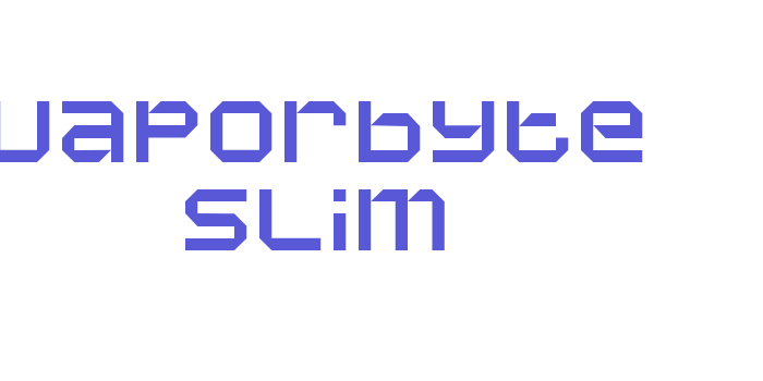 Vaporbyte Slim Font Download