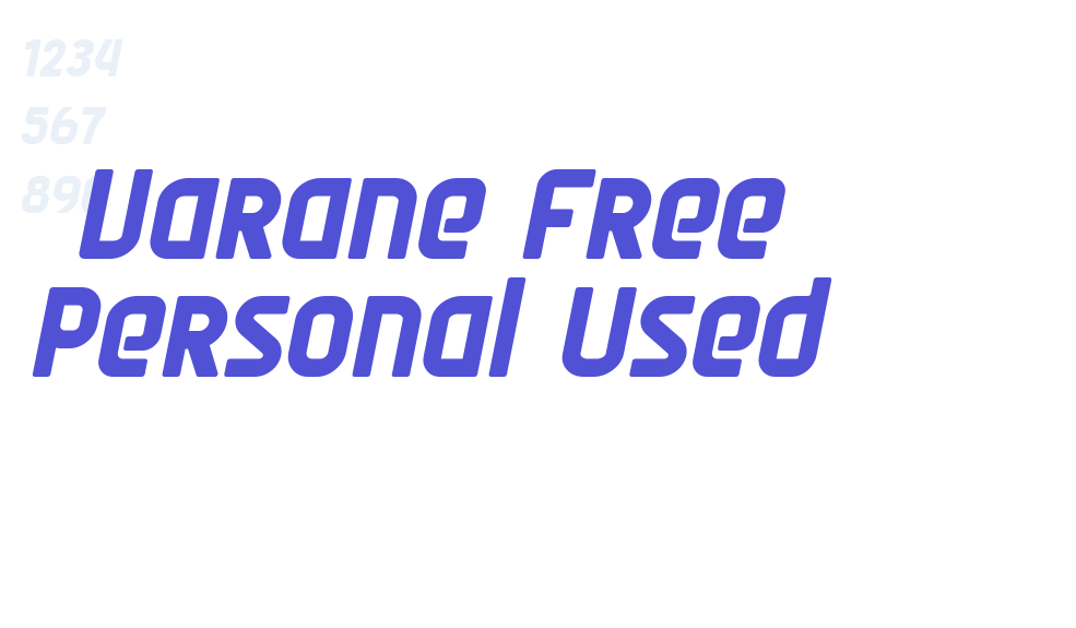 Varane Free Personal Used-font-download