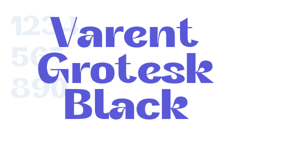 Varent Grotesk Black font free