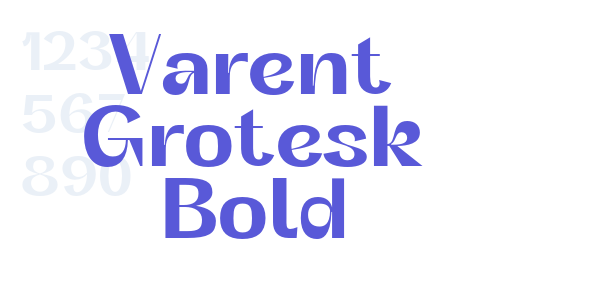 Varent Grotesk Bold font free