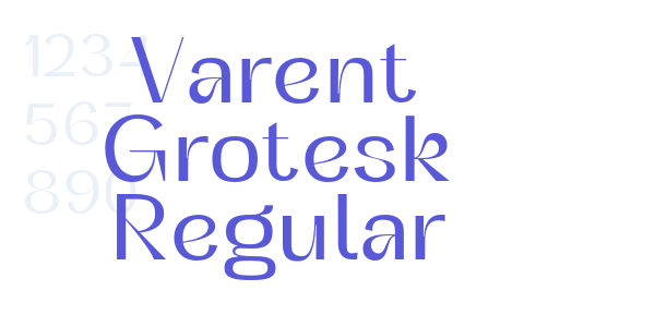 Varent Grotesk Regular font free