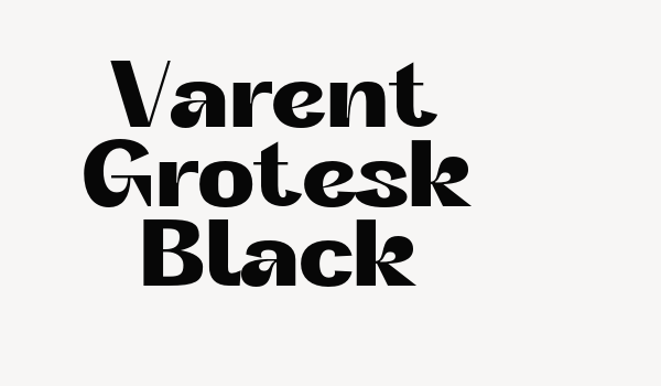 Varent Grotesk Black Font