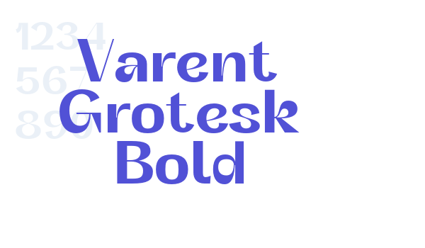 Varent Grotesk Bold font download