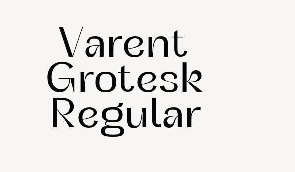 Varent Grotesk Regular Font