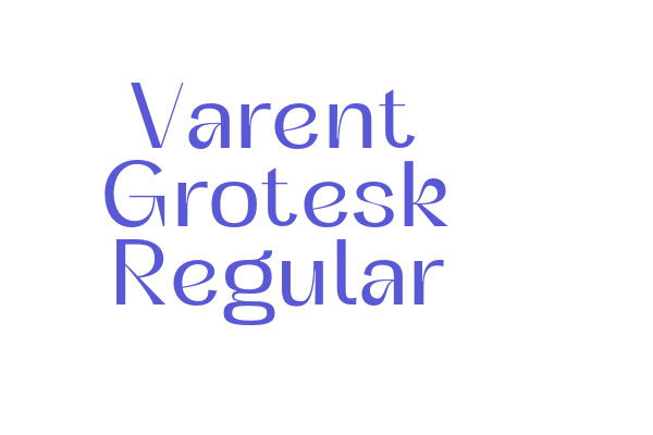 Varent Grotesk Regular Font