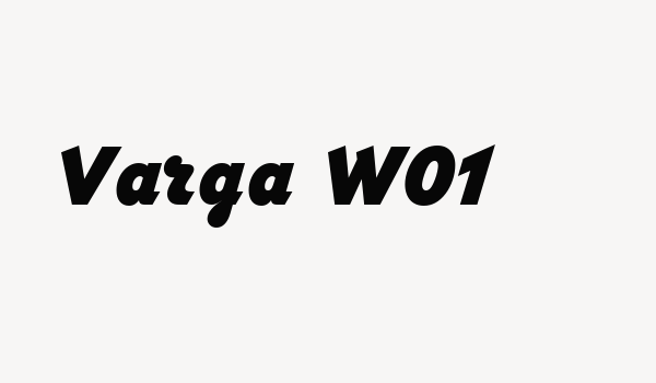 Varga W01 Font