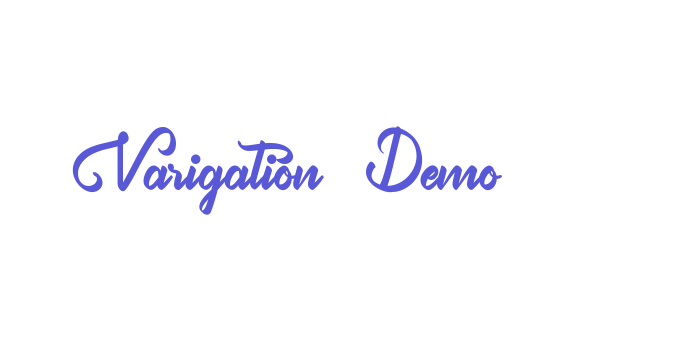 Varigation Demo Font Download