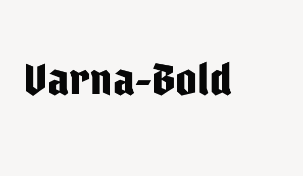 Varna-Bold Font