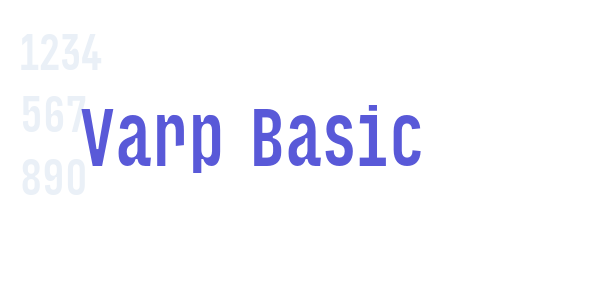 Varp Basic font free