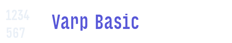 Varp Basic-related font